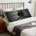 thumbnail image 6 of Naloa Black Spiders Super Soft 20x60 Body Pillow Case,Long Side Hidden Zipper（PILLOWS ARE NOT INCLUDED）, 6 of 6