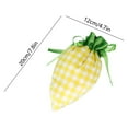 thumbnail image 3 of Carrot Shaped Velvet Gift Bag with Drawstring, Decorative Party Favor Storage Bag for Small Gifts and Candy, Holiday Basket for Women, Easter Themed Organizer, 3 of 5