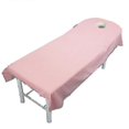 thumbnail image 4 of Sábana para mesa de masajes con orificio para la cara, funda lavable y reutilizable para mesa de masajes para salón de belleza, 4 of 4