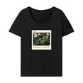thumbnail image 1 of Camiseta para mujer, disfraz de verano, ajuste regular, camiseta básica ligera para viajes de vacaciones Negro, 1 of 7