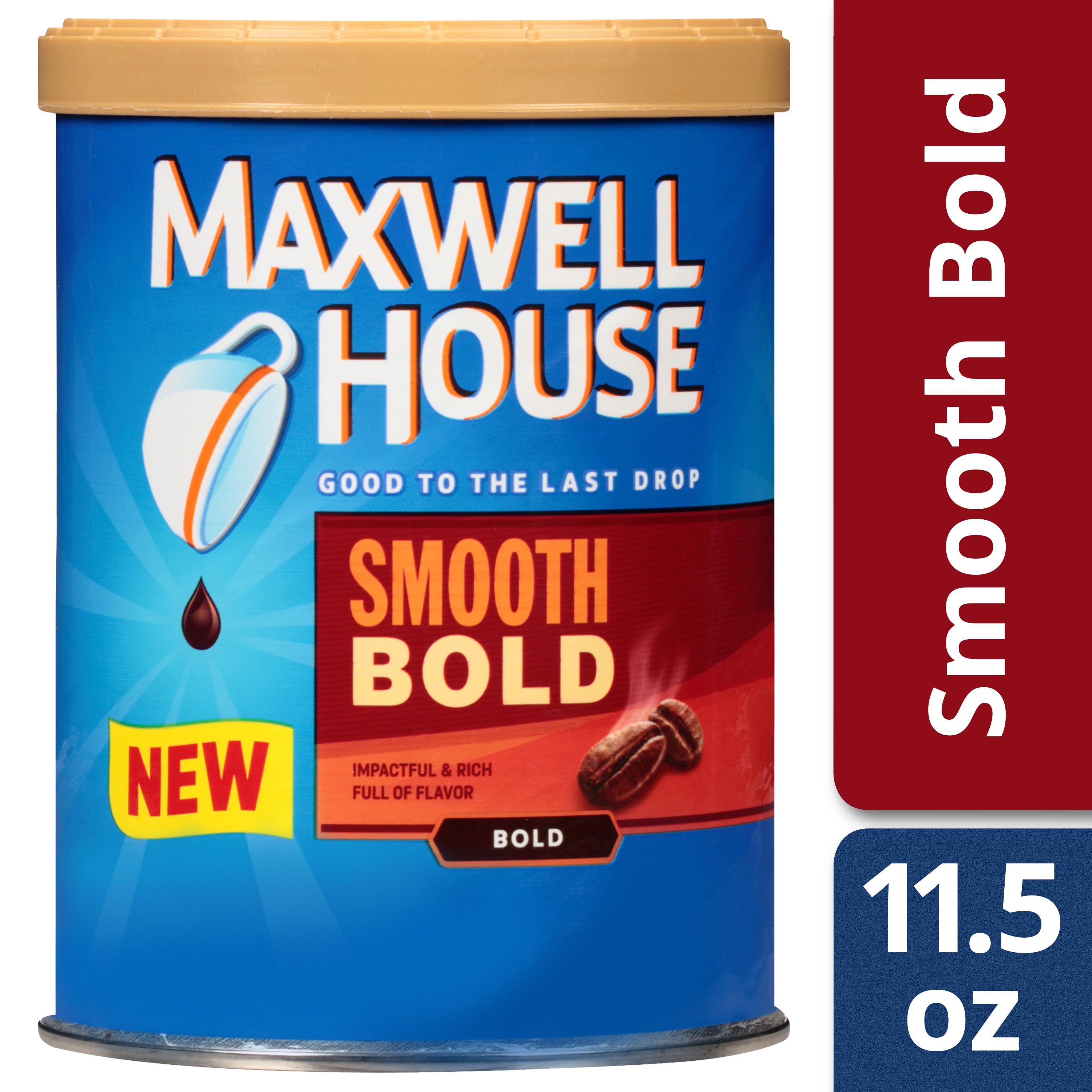 Maxwell House Smooth Bold Ground Coffee, Caffeinated, 11.5