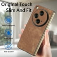 thumbnail image 4 of TECH CIRCLE for OnePlus Open Case,Retro PU Leather Case Slim Fit Lightweight Skin- Friendly All-Inclusive Lens Protection Shockproof Anti-Scratch Case Cover for OnePlus Open 7.82"- Brown, 4 of 10