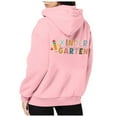thumbnail image 3 of Cropped Zip Up Hoodie Women Oversized Womens Sweatshirt Casual Daily Outfit Women's Hoodies And Sweatshirts With Hood For Everyday Wear Long Sleeve Design Back To School Print Pairing Jeans, 3 of 6