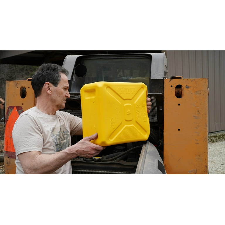 Midwest Can 8110 Plastic Jerry Can 5 Gallon Diesel Capacity
