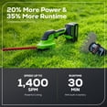thumbnail image 3 of Greenworks 24V Shear Shrubber, 1.5Ah USB Battery and Charger Included, 3 of 9