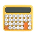 thumbnail image 1 of Calculadora cuadrada de 12 dígitos, papelería, pantalla LCD grande, calculadora de oficina, escuela, portátil dual, amarilla, 1 of 5