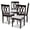 Gray, variant on Baxton Studio Reneau Fabric and Wood Dining Chairs in Sand and Brown (Set of 4)