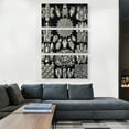 thumbnail image 2 of ARTCANVAS Bryozoa Black White Canvas Art Print by Ernst Haeckel - Size: 60" x 40" (0.75" Deep) (3-Piece), 2 of 9