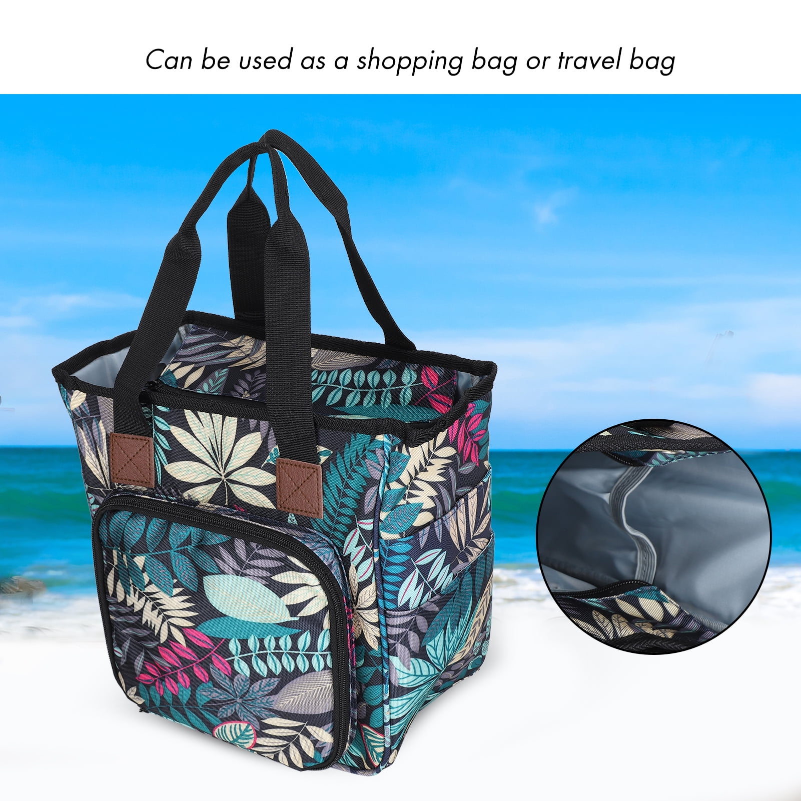 Crochet Organizer Bag,Knitting Storage Organizer,Wool Storage Bag Multifunction Organizer Crochet Knitting Yarn Tote Craft Sewing Supplies