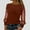 #0004-Brown, variant on Long Sleeve Dressy Blouses for Women Glittering Splicing Layers Mesh Tunic Tops Crew Neck Daily Shirts