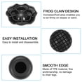 thumbnail image 5 of Uxcell 0.59"(15mm) Chair Feet Cover Plastic Camping Chair Leg Table Cap Black 4 Pack, 5 of 6