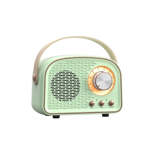 Amzcrzy Electrónica para hombres Organizador de electrónica Cámara digital Altavoz Bluetooth retro Mini altavoz inalámbrico con sonido estéreo nítido Altavoz portátil compatible con FM, unidad USB, t