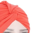 thumbnail image 4 of Travelwant Stretchy Turban Cap Head Cover Chemo Head Wraps Bennie Twisted India's Hat for Women Girl, 4 of 7