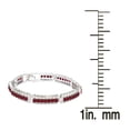 thumbnail image 3 of Sterling Silver with Ruby Link Bracelet, 3 of 3