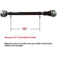 thumbnail image 5 of Detroit Axle - 4WD 3.7L Front Drive shaft for 2002-2007 Jeep Liberty [Automatic Transmission], Driveshaft Assembly 2003 2004 2005 2006 Replacement, 5 of 5