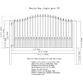 thumbnail image 3 of ALEKO Steel Single Swing 12 x 6 feet Black Driveway Gate Munich Style, 3 of 10