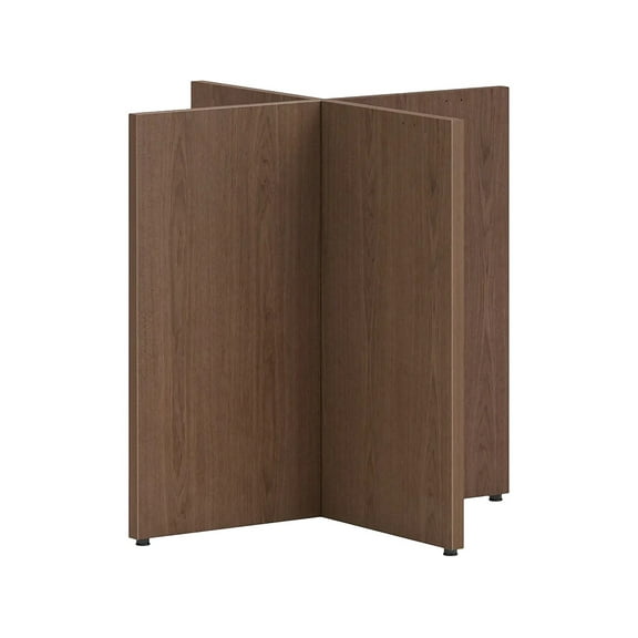 HON Mod 28" Table Base for 48" Table Top Sepia Walnut TBL48BSELE1