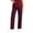 Wine, variant on Scrub Pants for Women with Flare Leg Fade Resistant Durable & Easy Care Fabric Womens Work Pants