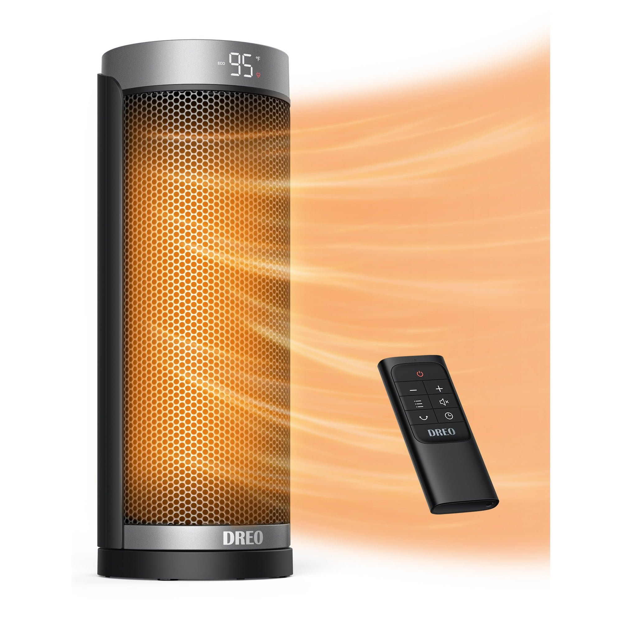 Dreo Space Heater, Heater, Electric Heater, 1500W for Indoor Use, 70°  Oscillating Portable Heater, Remote Control, 12H Timer, Tip-Over Switchu0026  Overheat Protect, for Office Bedroom, Silver - Walmart.com