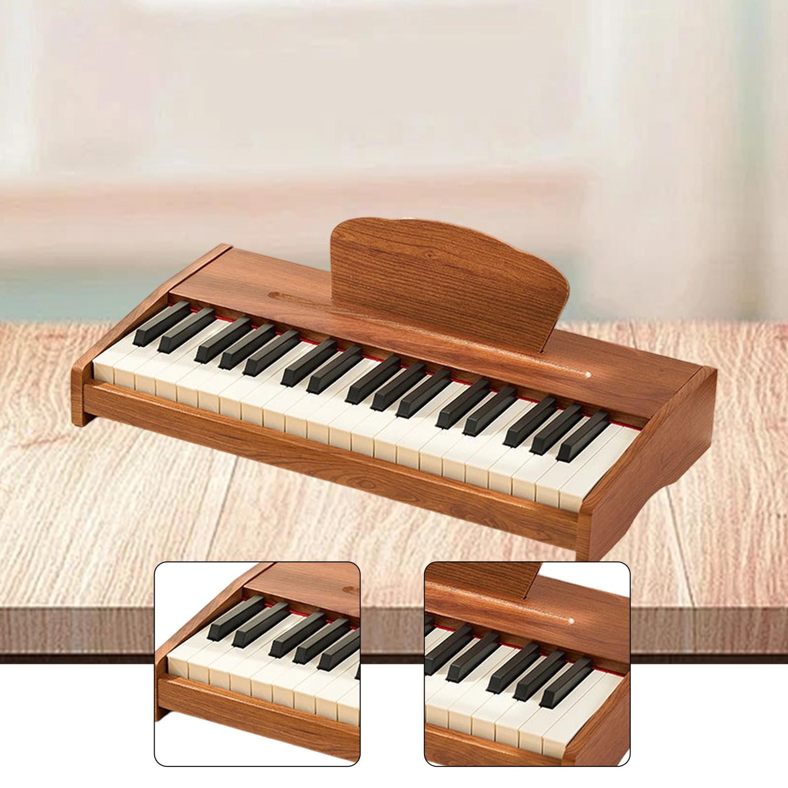 Keyboard Piano Kids Wood Piano 37 Keys Educational Instrument Wooden Material Home Learning for Children