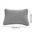 thumbnail image 3 of Pillow Covers,Soft Sweatproof Comfortable Pillow Case for Sleeping | Waterproof Quilted Breathable Stain Resistant Pillowcase | Bedroom Bedding,29.1x18.9 Inch,Gray, 3 of 7