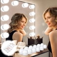 thumbnail image 2 of Miangastore Vanity Lights for Mirror with 10 Dimmable Bulbs USB LED Vanity Light Kit (White), 2 of 9