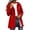 Red, variant on Women's Rain Jacket Waterproof Drawstring Waist Hooded Rain Trench Coat Cargo Jacket Outdoor Windbreaker with Snap Pockets Red M