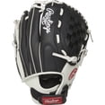 thumbnail image 4 of Guantes de softball Rawlings Shutout Fastpitch 11.5 pulgadas RHT negro/blanco, 4 of 5