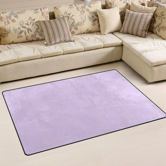 Ryvnso Light Purple Solid Area Floor Mat Non-Slip Carpet Soft Rugs Doormats 31" x 20"