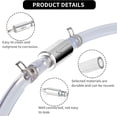 thumbnail image 3 of 4Pcs Brake Bleeding Kit Universal Brake Bleeder Clutch Bleeding Hose Reusable Durable One Way Check Valve Clutch For Motorcycle Car Motorbike Maintenance Hydraulic System Accessories, 3 of 5