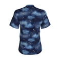 thumbnail image 6 of Zufioo Starry Sky Print Women's Classic V-neck T-shirt, V-neck Short-sleeved Tops Home Wear, Suitable for Daily Life, Work, Outdoors-XX-Large, 6 of 8