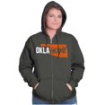 thumbnail image 3 of Home State Pride Oklahoma Proud Okie Zip Up Hoodie Men's Women's Brisco Brands X, 3 of 6