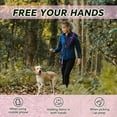 thumbnail image 3 of Hands Free Dog Leash, Adjustable Heavy Duty Bungee Waist Leash Belt for Medium Large Dogs Walking Running Hiking with Reflective, 3 of 8