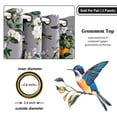 thumbnail image 5 of Alishomtll Floral Lemon Hummingbird Blackout Curtains Room Darkening Grommet Window Drapes for Living Room , 52"x63", ,Set of 2 Panels,Grey, 5 of 10