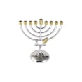 thumbnail image 4 of Hanukkah Menorah 9 Ramas, Plata Tamaño Completo Sin Deslustre - Candelabros Judíos Portavelas (7 Pulgadas, Plata) Kuyhfg Bienvenido a Kuyhfg, 4 of 5