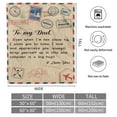 thumbnail image 2 of Dad Blanket, Dad Gifts From Daughter Son, Birthday Gifts For Dad, Christmas Gifts For Dad, I Love You Dad Blanket Hug Presents For Best Dad, Father Day Soft Bed Flannel Letter Throw Blanket(50"x60"), 2 of 7