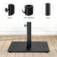 thumbnail image 4 of Costway 10ft Solar Lights Patio Umbrella Outdoor W/ 36 LBS Steel Umbrella Stand, 4 of 9