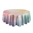 thumbnail image 5 of Dreamy Pastel Sky Round Tablecloth 60"x60",Wrinkle Wipeable Table Cloth for Kitchen Dining Room Picnic Patio Party, 5 of 6