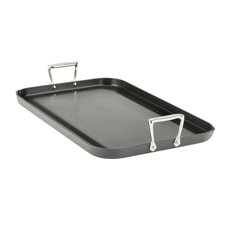 

All-Clad E7951464 HA1 Hard Anodized Nonstick Dishwasher Safe PFOA Free Grande Griddle Cookware 13-Inch by 20-Inch Black