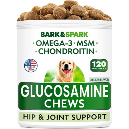 UPC: 0730167978200 | Glucosamine Dog Treats – Joint Pain Relief Supplement – Advanced Formula with Chondroitin  MSM  Omega-3 – Hip & Joint Care – Made in USA – Chicken Flavor – 120 Chews
