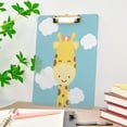thumbnail image 7 of FMSHPON Cute Cartoon Giraffe Clipboard Hardboard Wood Nursing Clip Board and Pull for Standard A4 Letter 13x9 inches, 7 of 7