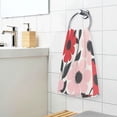 thumbnail image 3 of Yayeee 100% Cotton Hand Towels for Bathroom 16" x 28" Soft Absorbent Kitchen Towel, Pink and Red Flowers, 3 of 7