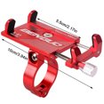 thumbnail image 2 of Yuarrent BG-X81 soporte de teléfono de bicicleta de aleación de aluminio soporte ajustable para soporte de teléfono inteligente de 3,5-6,2 pulgadas Ciclismo Rojo Yuarrent OD2820-02B, 2 of 5