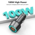 thumbnail image 3 of SIEYIO Car Charger Double USB Port Fast Charging Adapters Cigarettes Lighter Socket 100W, 3 of 8