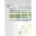 thumbnail image 6 of Valances for Windows Green Grey Rod Pocket Cafe Window Treatments Valance Curtains for Kitchen Bathroom Laundry Basement Windows 42"x18", 6 of 9