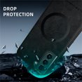 thumbnail image 3 of Allytechgroup Magnetic for Samsung Galaxy S21 Case, Compatible with MagSafe Support Magnetic Car Phone Mount PU Leather Slim Phone Case for Women Men for Samsung Galaxy S21, Black, 3 of 10