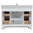 thumbnail image 3 of Design Element Winston 48" Solid Wood Single Sink Bathroom Vanity in White, 3 of 7