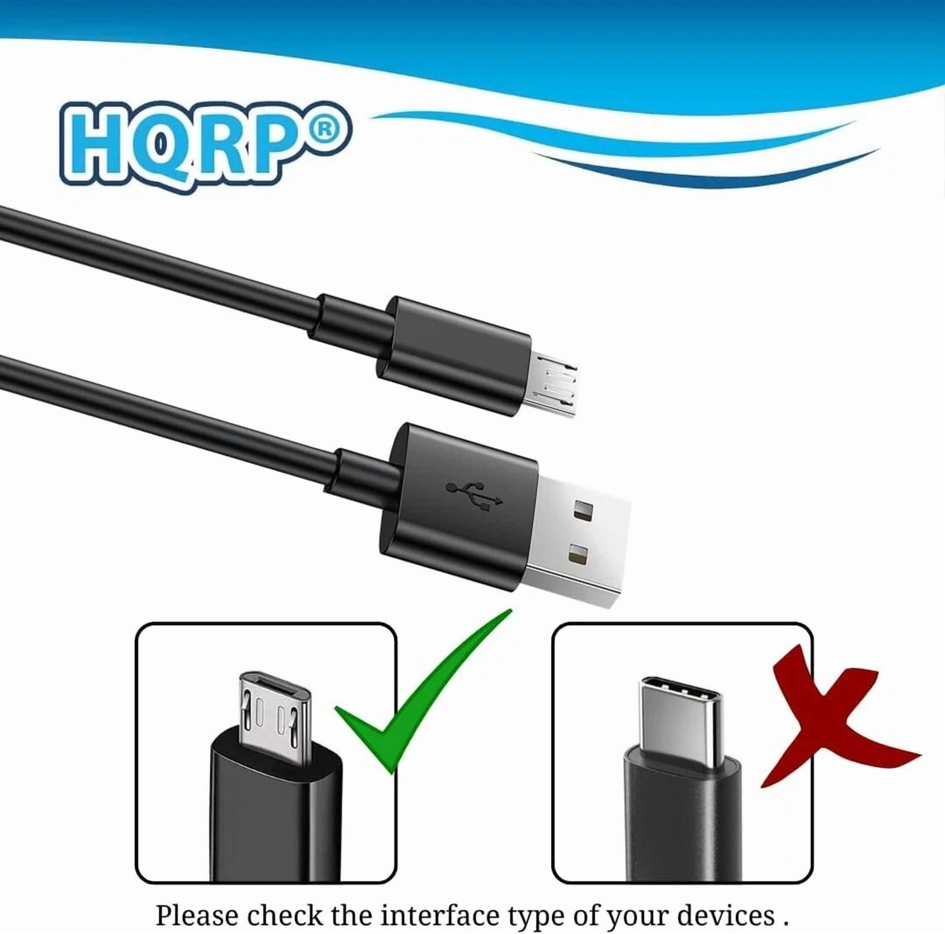 Hqrp Cable Negro Usb A Micro Usb Para Photive Ph-Bt1000 Cyren Altavoz