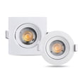thumbnail image 2 of Spot Led 5w 7w Empotrable Cuadrado Redondo Direccional Frio Blanco Cálido 6500K 3000K Bivolt Deng Xun unisex, 2 of 2