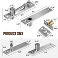 thumbnail image 7 of Door Pivot Hinge,  Pivot Hinge System with Goal Kick Hardware, for Heavy Duty Wood Doors Up to 200 Lbs Type I, 7 of 7